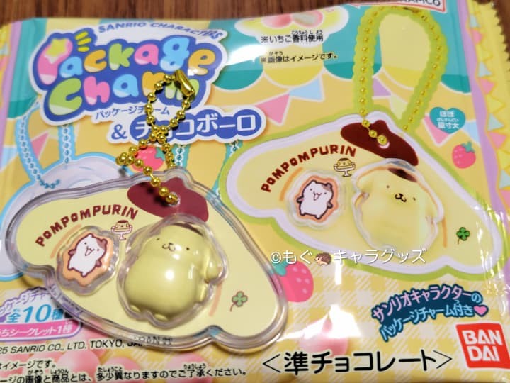 サンリオパッケージチャーム sanriopackagecharm のサイズはパッケージの写真とほぼ同じ大きさです。