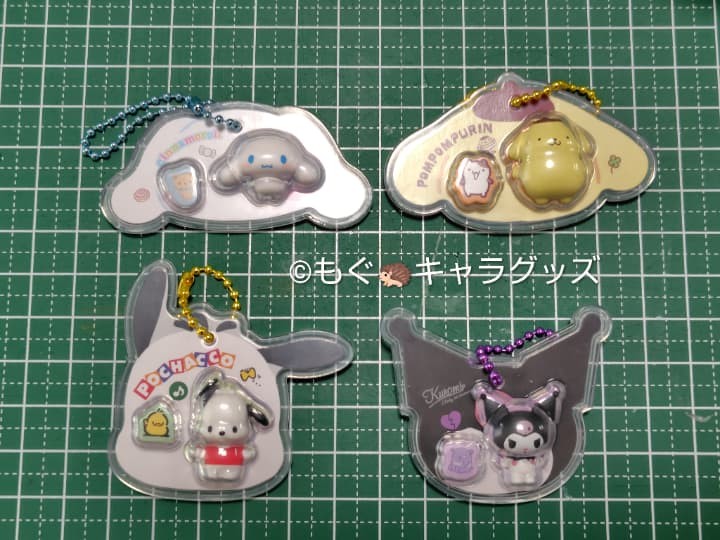 サンリオキャラクターズパッケージチャーム＆チョコボーロのチャームのサイズ