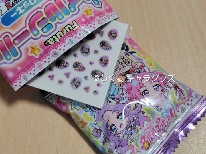 ネイルシールクッキー名探偵プリキュア フルタの内容（開封画像）