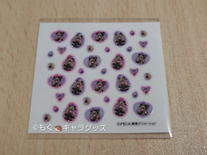 ネイルシールたまごクッキー名探偵プリキュアのシール台紙（キュアアルカナ・シャドウ）