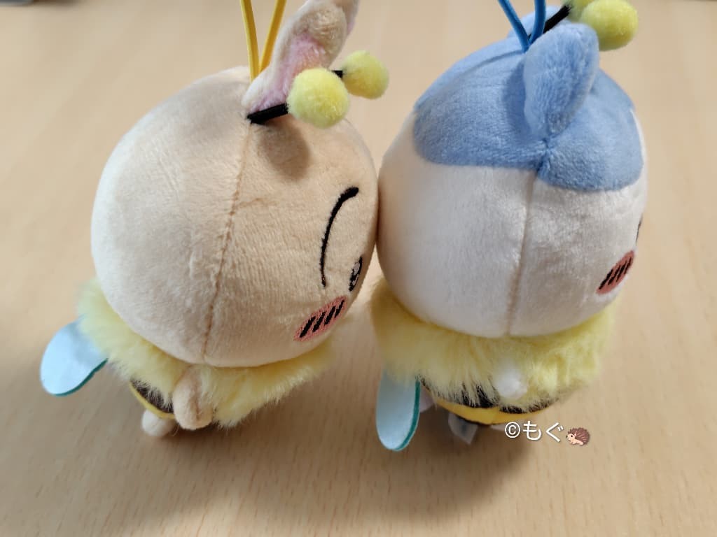 ちいかわハチさんぬいぐるみ　横から見た様子　立体感があって可愛いです