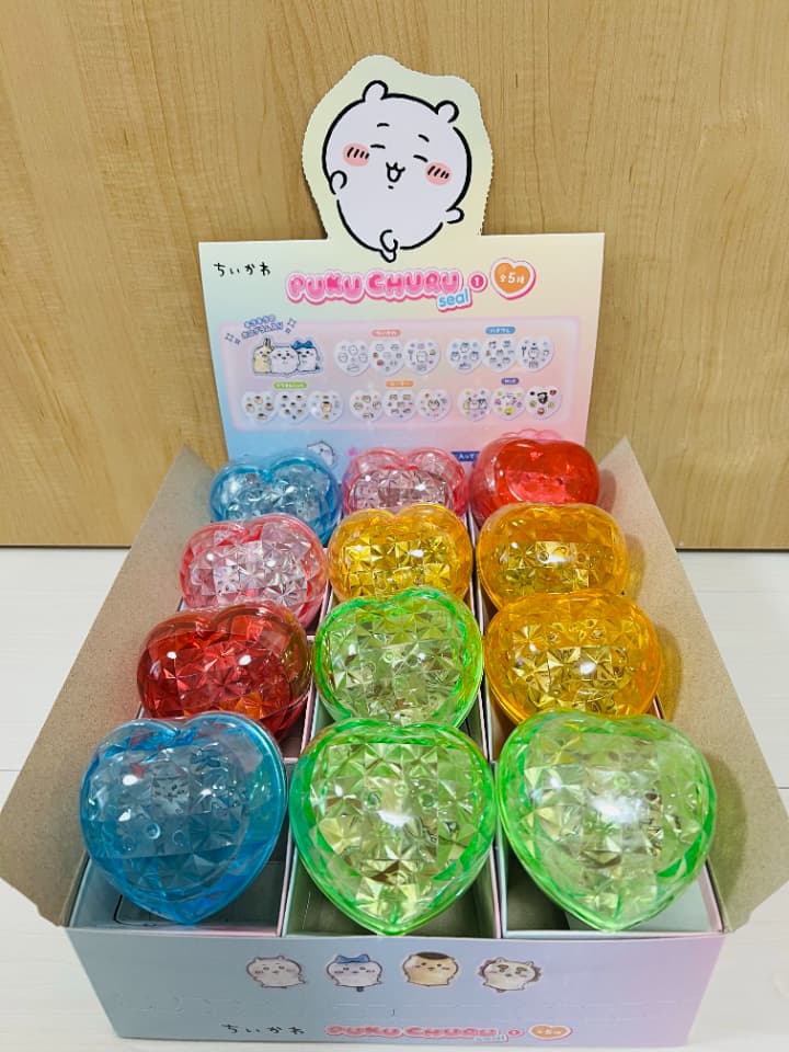 ちいかわ PUKU CHURU seal①が10月発売！全5種・ぷっくりちゅるちゅる