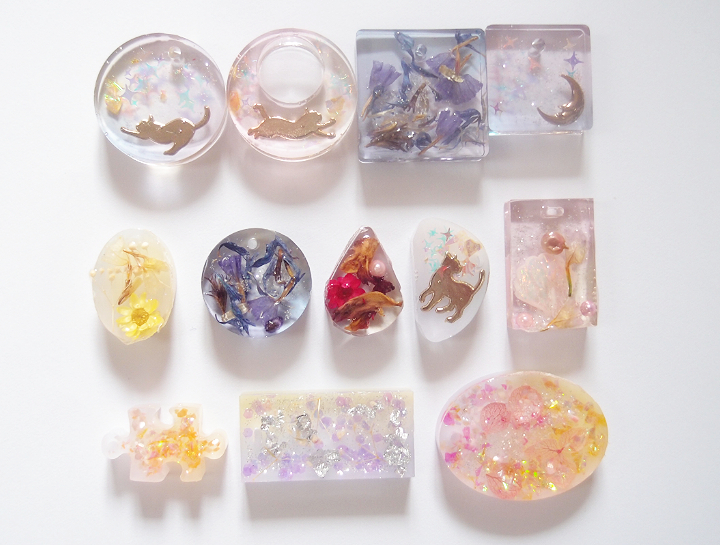 2液性レジンで作品例をたくさん作ってみた☆ - UVレジン店員が教える