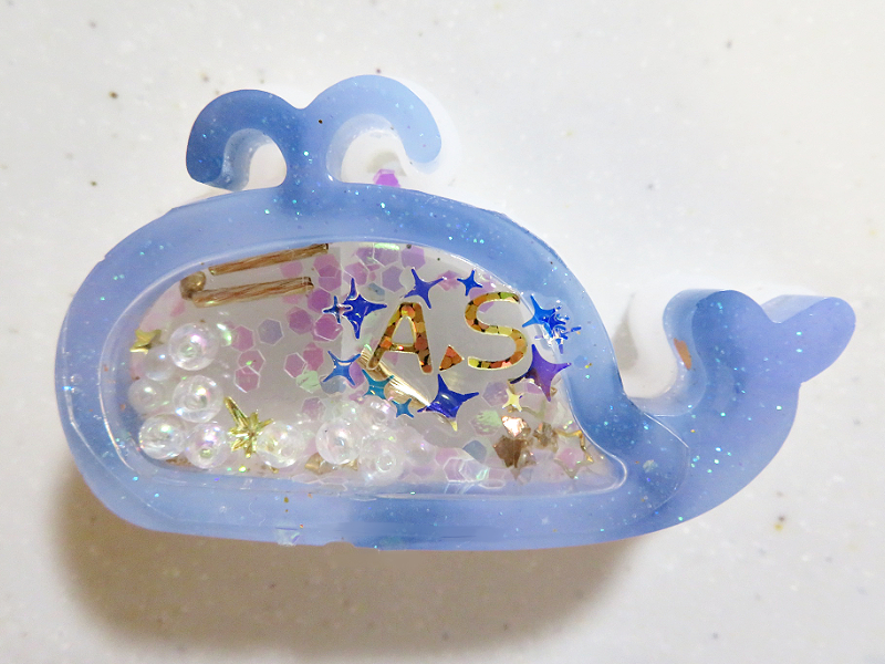 ボタニカルアート くじらレジンヘアゴム ボタニカルアート くじらレジンヘアゴム ボタニカルレジンヘアゴムNo