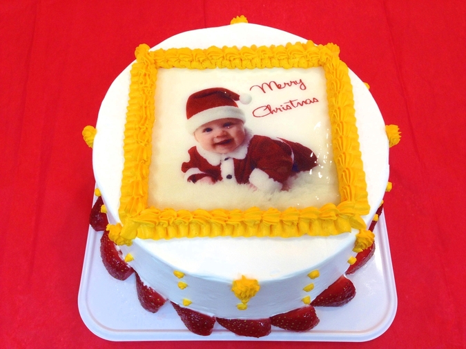 【クリスマス限定】クリスマスデコレーション 写真デコ 15cm