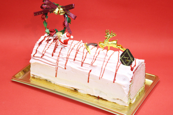【クリスマス限定】苺の切り株 18cm