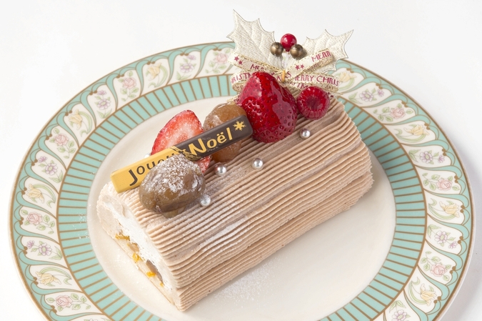 【クリスマス限定】栗のブッシュドノエル 15cm