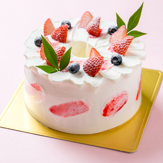 苺のシフォンケーキ
苺のシフォンケーキ