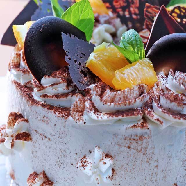 オレンジとショコラのシフォンケーキ オレンジとショコラのシフォンケーキ