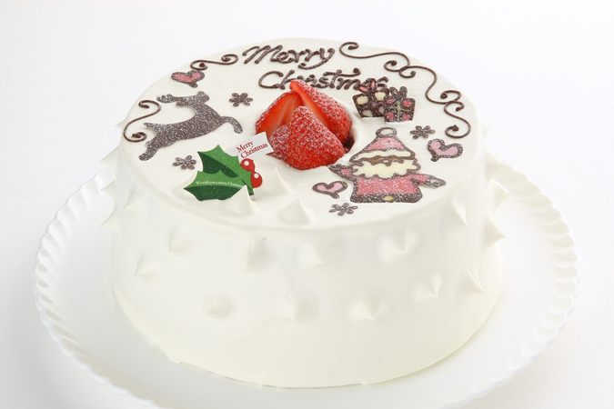王様のシフォンケーキクリスマスデコレーション 21cm