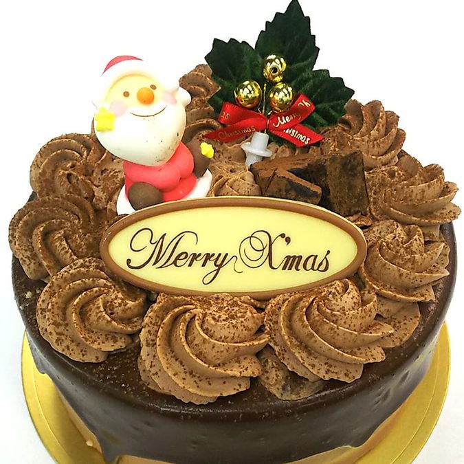 生チョコレートケーキクリスマス