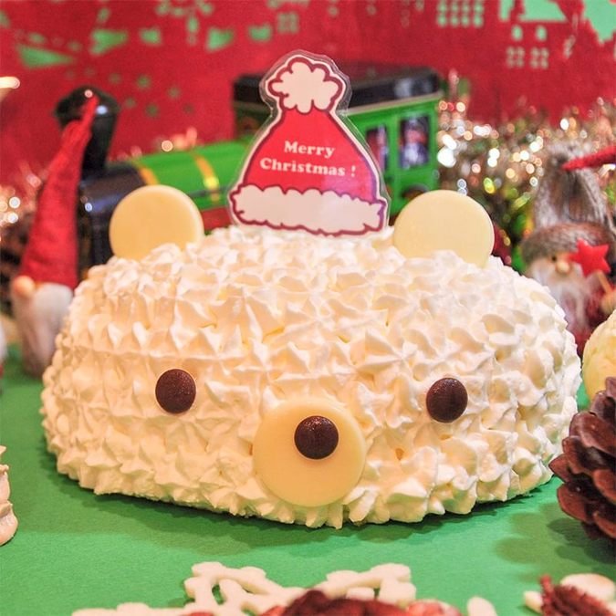 くまサンタケーキ