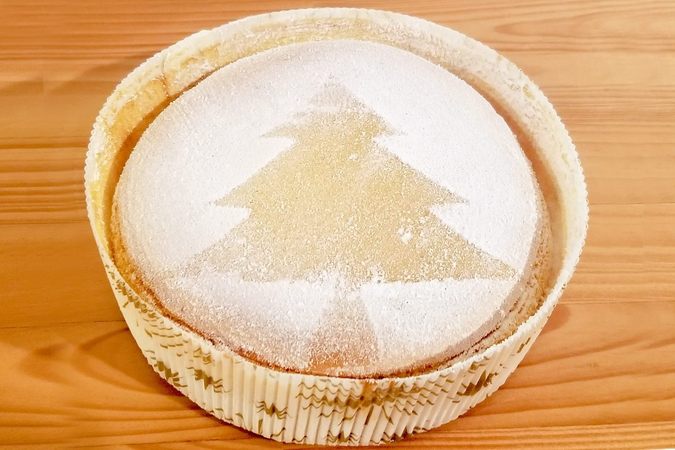 生キャラメルとゴーダのチーズケーキ(クリスマスバージョン)