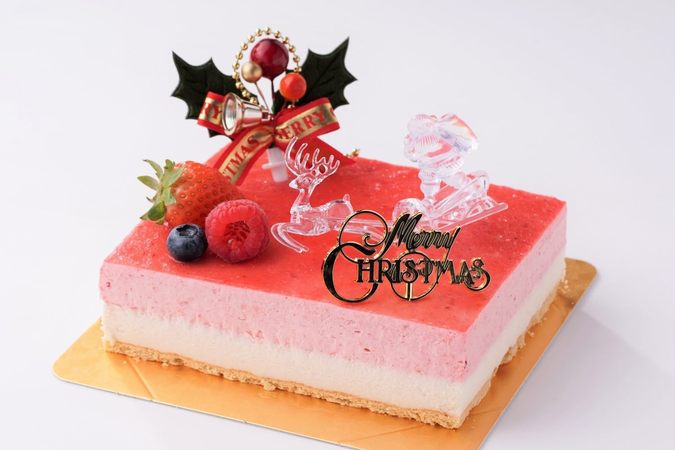 低糖質でクリスマス/苺ココナッツ 18cm×17cm