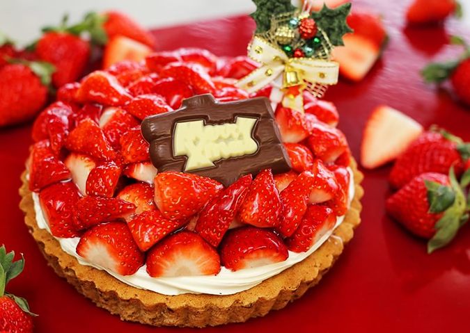 苺のタルト クリスマススタイル