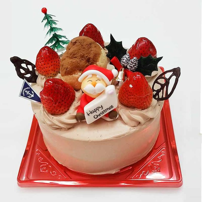 チョコ生クリームケーキ
