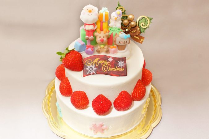 2段のX'masケーキ