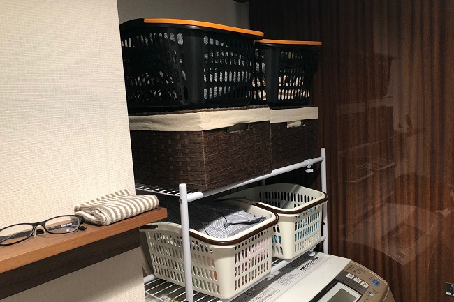 洗濯機上のデッドスペースを 前開き収納ケース で有効活用 アトシラ 洗濯機上のデッドスペースを 前開き収納ケース で有効活用 アトシラ