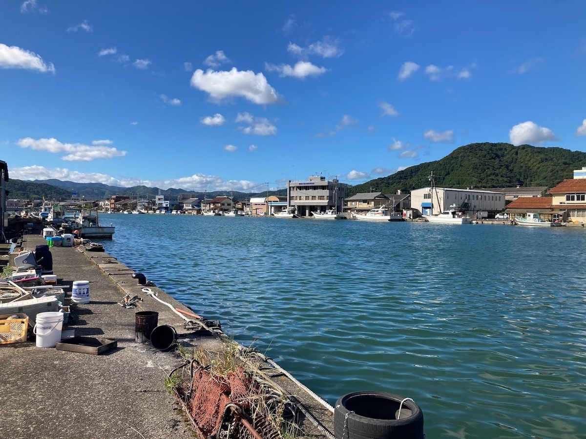 西舞鶴の海を見ながら帰路へ着く