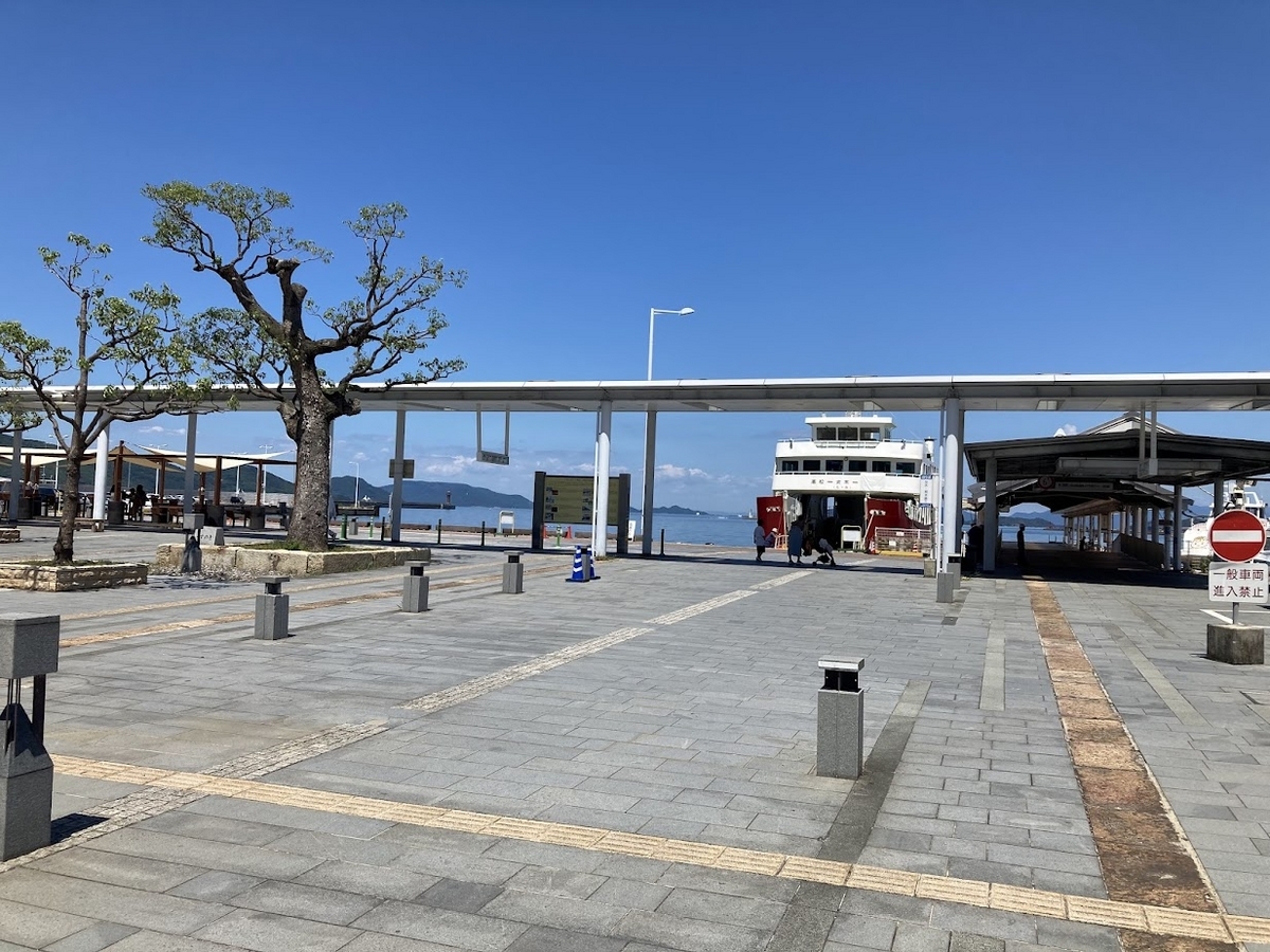 高松港で小休止