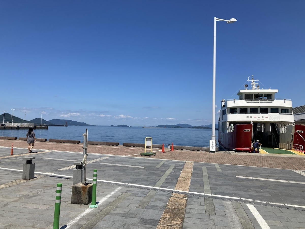 高松港で小休止