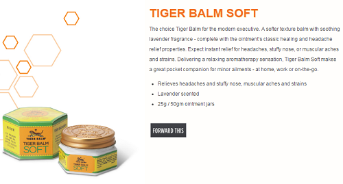 Tiger Balm Soft lavender