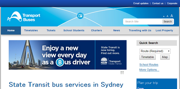 シドニー・バス公式ホームページ SydneyBusオーストラリア シドニー・バス公式ホームページ