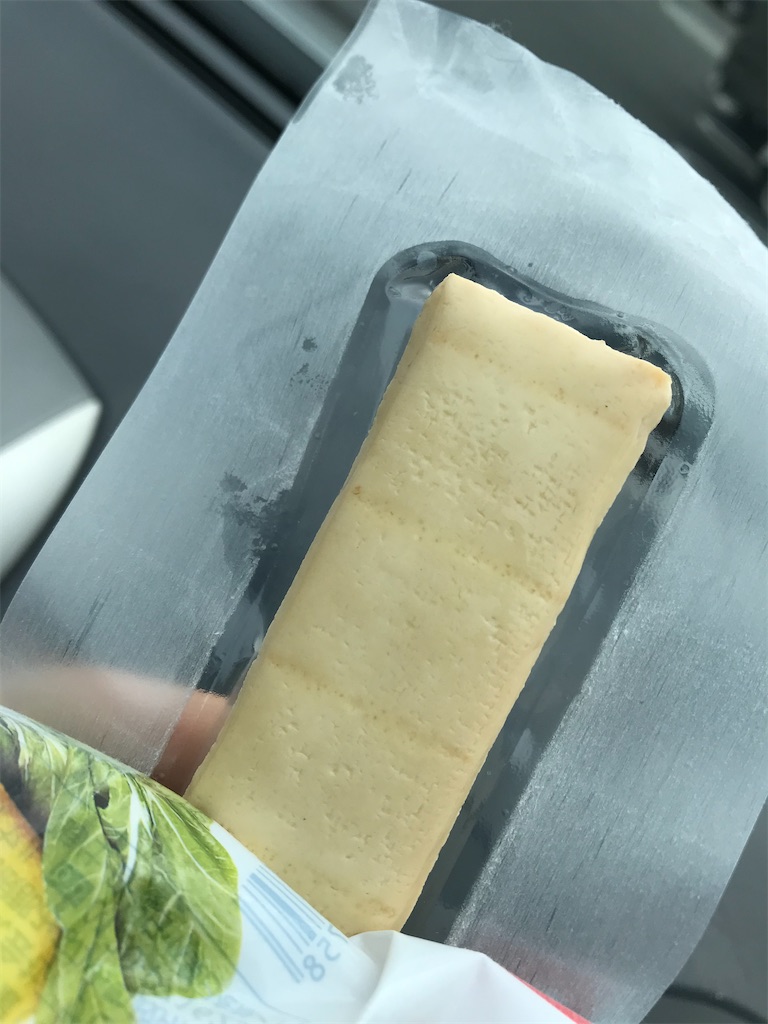 豆腐バーパッケージ開封時