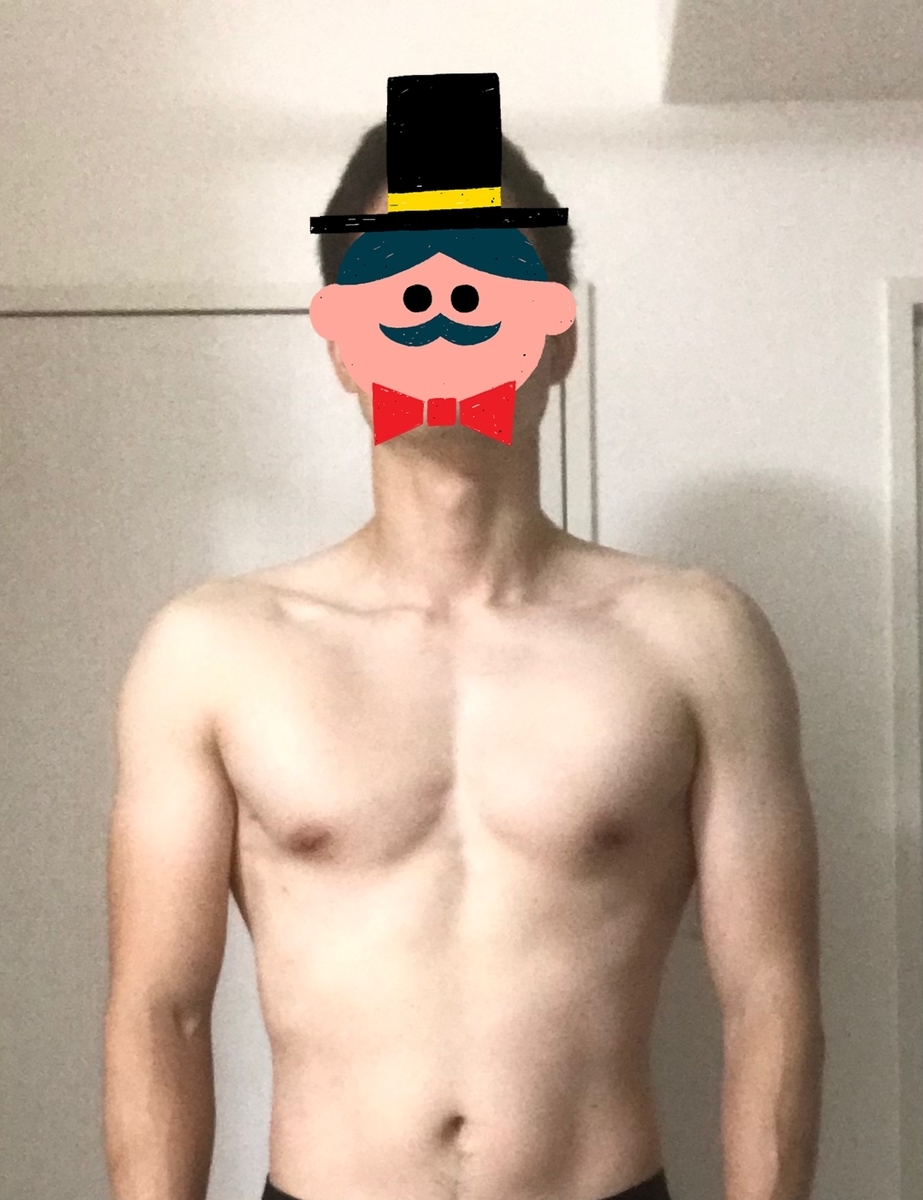 6月14日の体の写真　前側