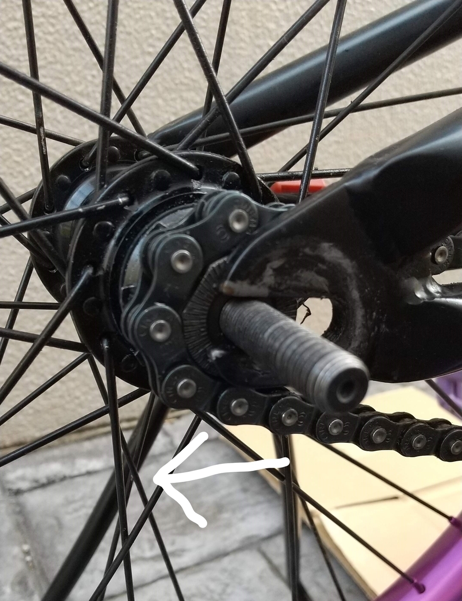 リアホイールの取り外し方 - BMXカスタム虎の巻