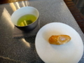 [茶][菓子]うおがし銘茶「茶・銀座」2階煎茶席、鈴木菓子舗「味噌まん頭」