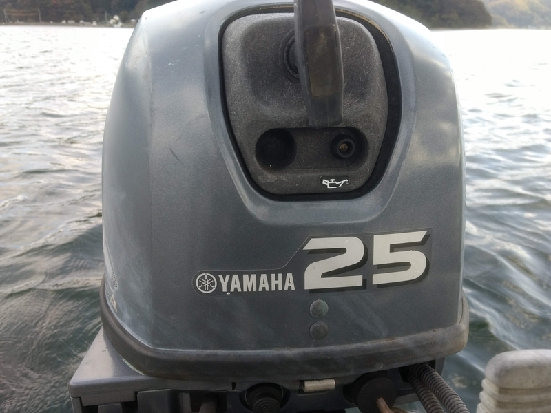 YAMAHA船外機 8馬力 型式6G1-L リコイルロープ引けます ジャンク扱い