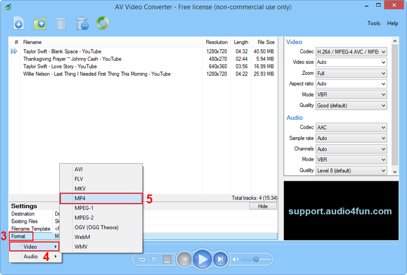 Audio Bitrate Changer