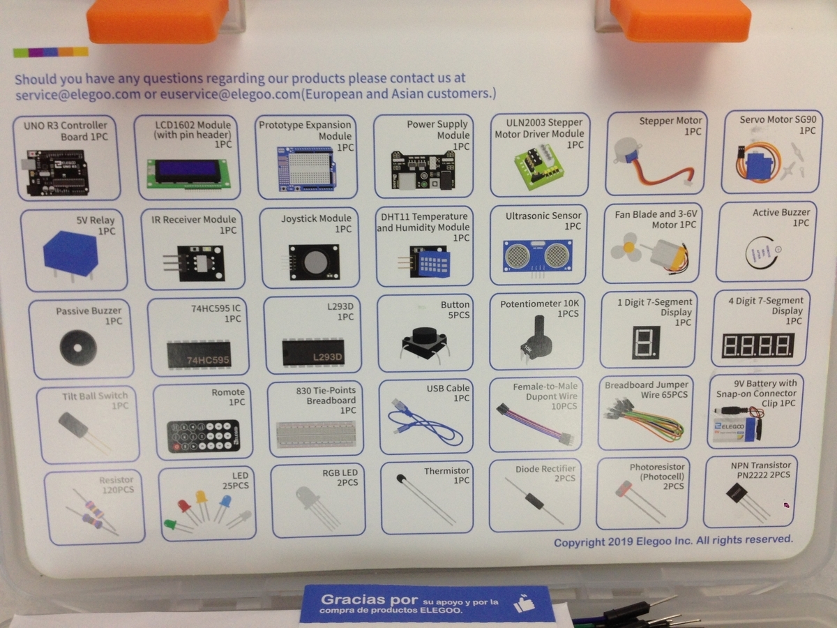 Arduino用のUNO R3 最終版スタータキット (63 Items) Arduino用のUNO R3