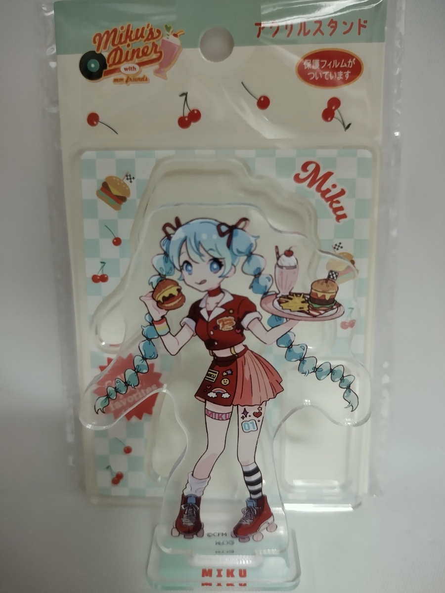 初音ミク ダイソーコラボ アクリルスタンド ダイソー 初音ミク アクリルスタンド ダイナー柄 - うたかたの日々