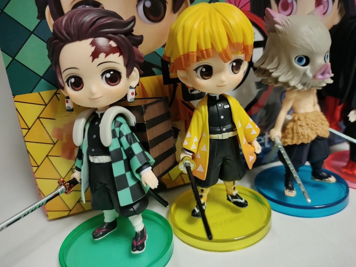 バンプレスト Q posket petit 鬼滅の刃 炭治郎＆禰豆子＆善逸＆伊之助
