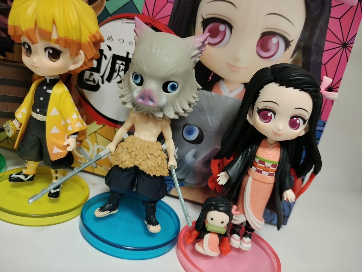 バンプレスト Q posket petit 鬼滅の刃 炭治郎＆禰豆子＆善逸＆伊之助