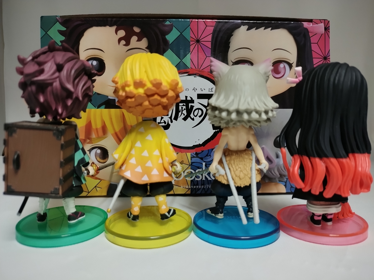 Qposket petit 鬼滅の刃 炭治郎&無惨、ねずこ&善逸&伊之助　2点 バンプレスト Q posket petit 鬼滅の刃 炭治郎＆禰豆子＆善逸＆伊之助