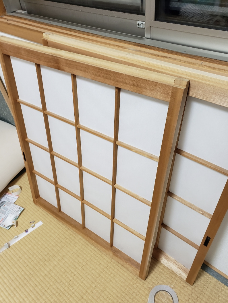 障子の張り替え