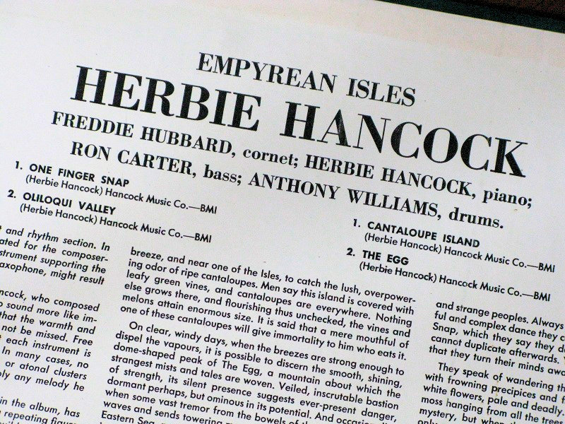 名盤の陰に隠れた傑作 ・・・・・ EMPYREAN ISLES / HERBIE HANCOCK