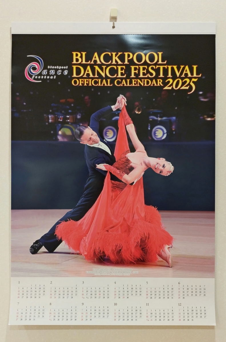 BLACKPOOL DANCE FESTIVAL OFFICIAL CALENDAR 2025(ブラックプール