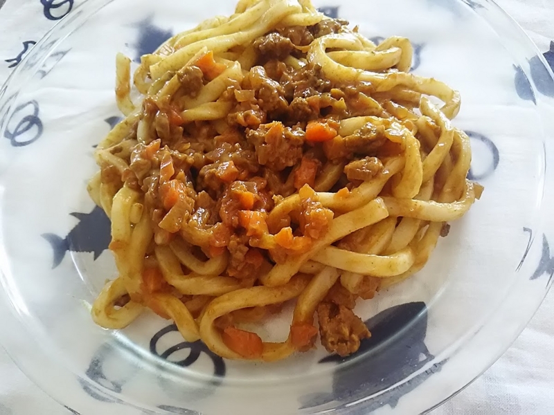 キーマカレーうどん