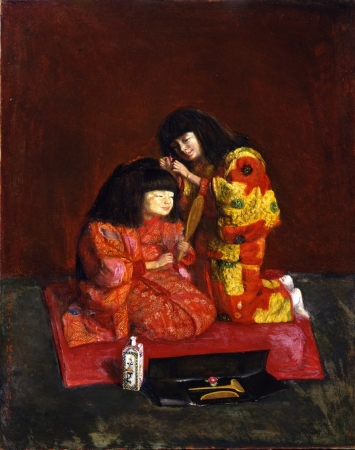 □絵画□岸田劉生□油彩画□静物画□模写□岸田麗子