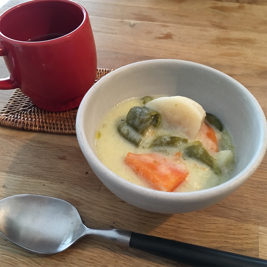 ホットクック 豆乳シチュー ルー不使用 味付け塩のみなのに コクがあって美味しい 毎日ホットクック