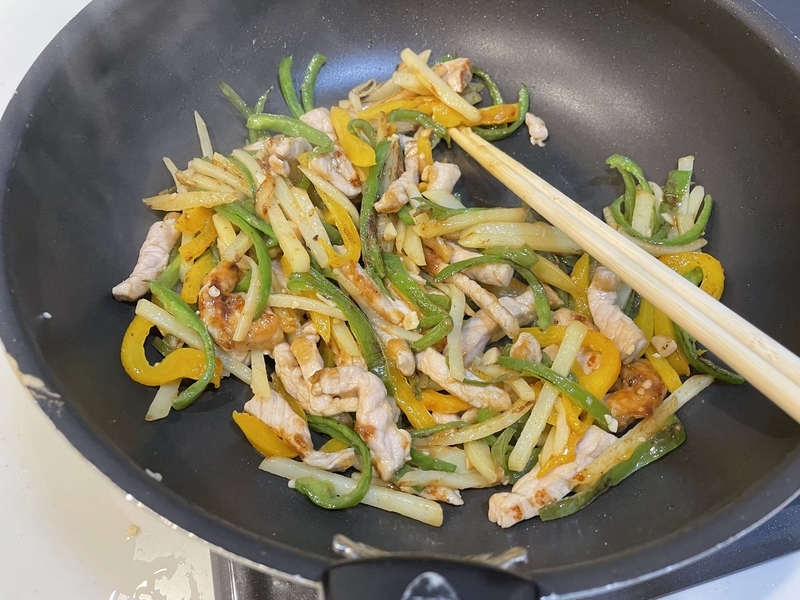 じゃがいもの青椒肉絲3
