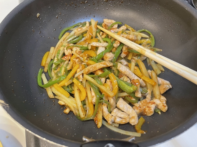 じゃがいもの青椒肉絲4