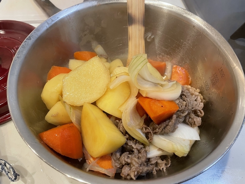 無水肉じゃが5