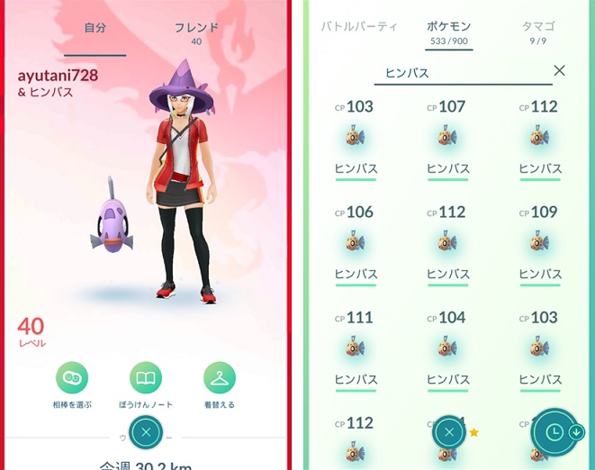 ポケモンgo 19年1月ヒンバスデイ報告 Ayutaninatuya