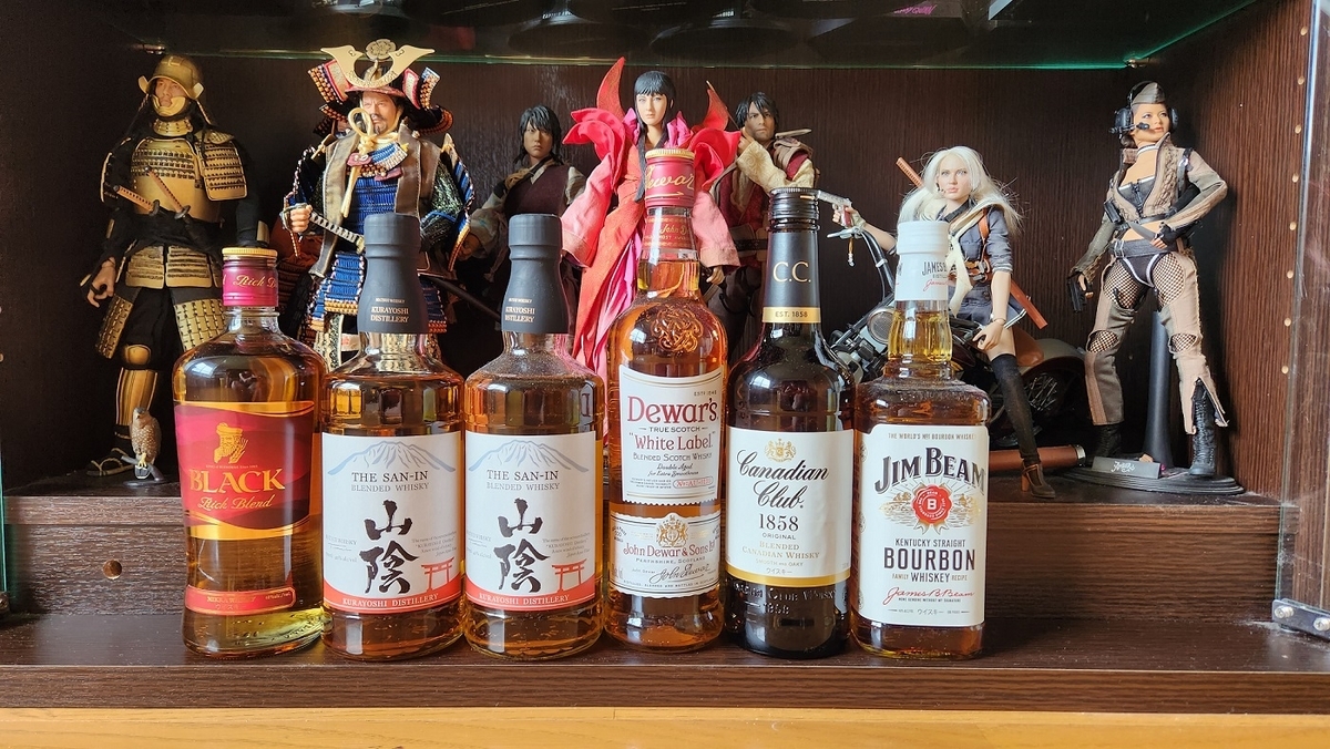 ウイスキーミニボトルセット ブラックニッカ ジムビーム あやし