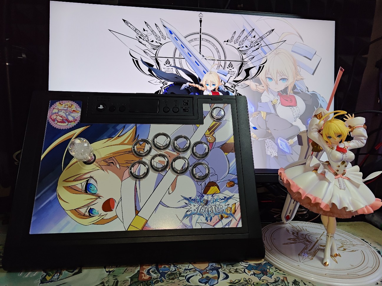 アケコン 三和製予備パーツ付きセット（天板イラストは発送時に撤去） Amazon.co.jp: 【クリア天板】イラスト差し替え可能 アケコン 自作